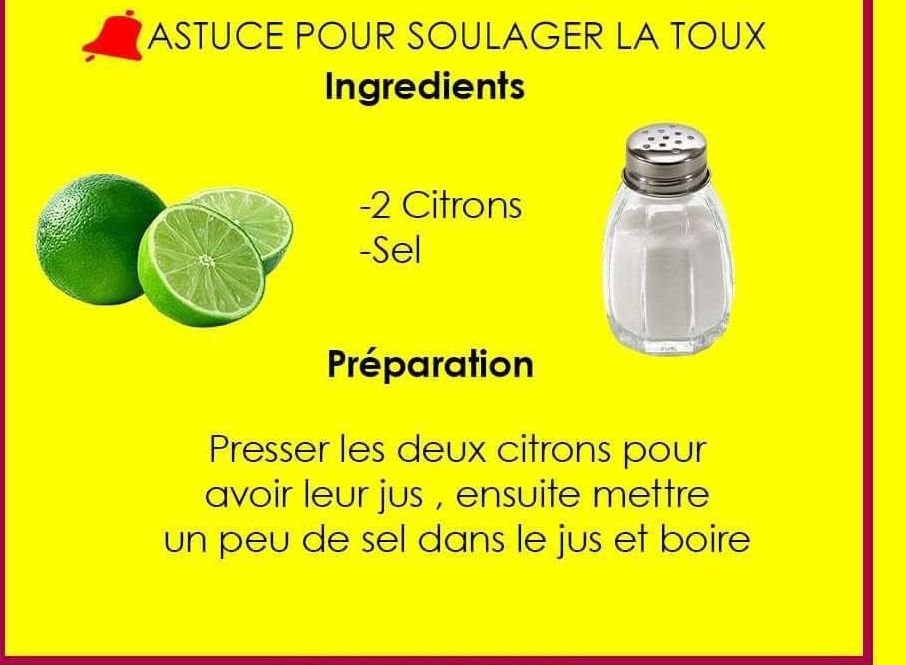 Astuce pour soulager la toux